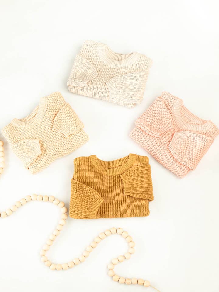 Little Organic Co – wholesale Tröja - Barn – Bebiströja Ekologisk stickad barn-/barnkläder i oversize11