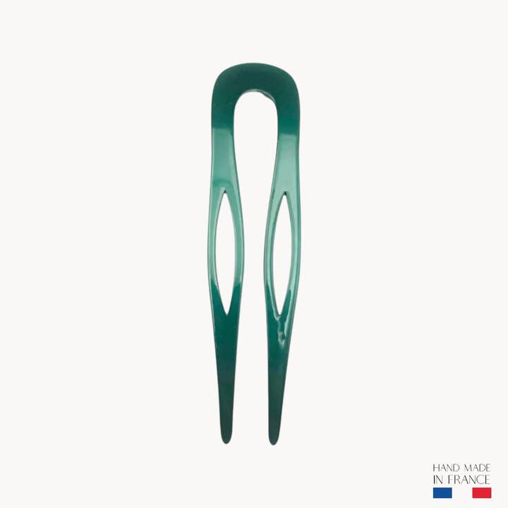 Grøn hårnål - 8,5 cm for engroshandel hos Pique et Pince