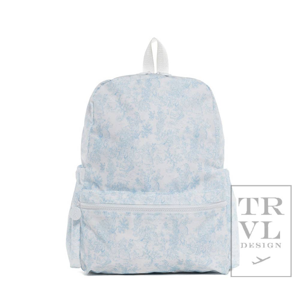 TRVL Design - Wholesale Backpack - Women's - Backpacker - Backpack Bunny Toile Blue