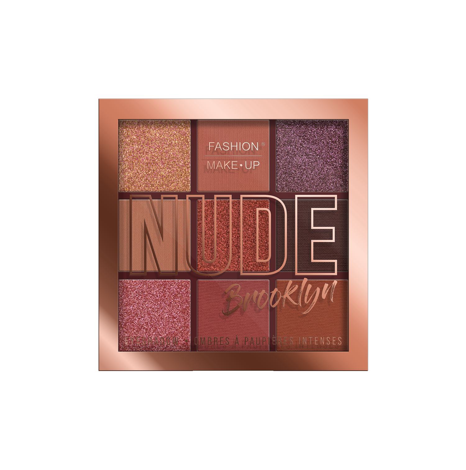 BEAUTY FOULE DIFFUSION - Wholesale Face Makeup Palette - EYESHADOW PALETTE "NUDE" - N°01 BROOKLYN - FMU0