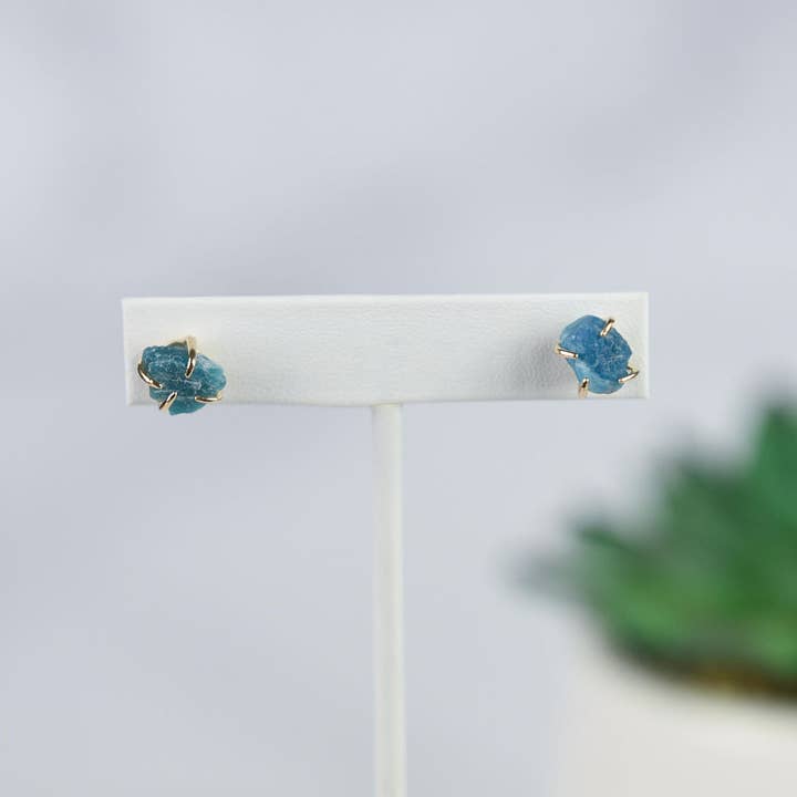 Lauren Lane - Wholesale Stud/Post Earrings - Tory Semi Precious Natural Stone Claw Stud Earrings6