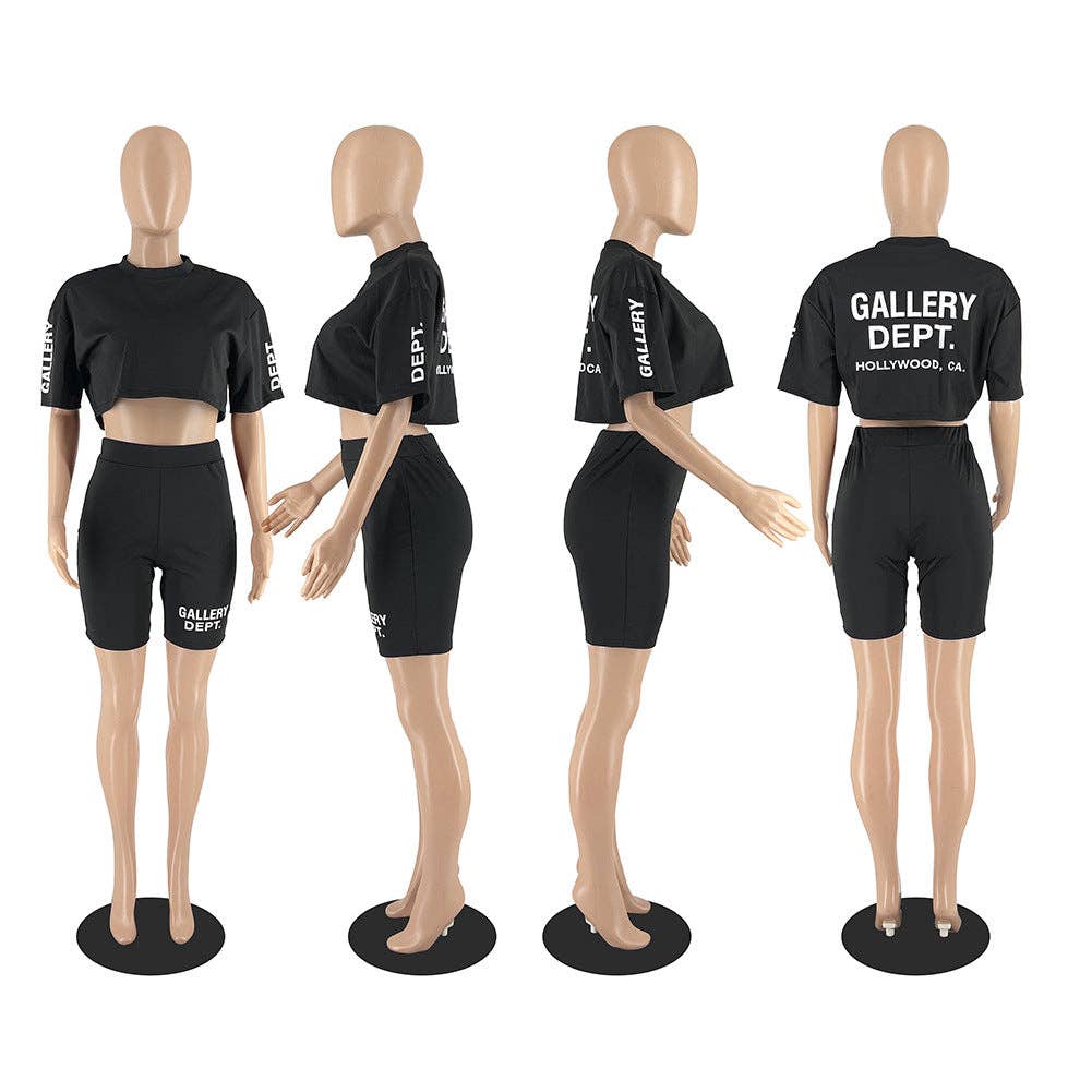 MB Fashion Wholesale - Wholesale Top & Short Set (NOT Loungewear) - Women's - MB FASHION PRINTED CROP TOP AND SHORTS 2 PCS SET 8196LY5