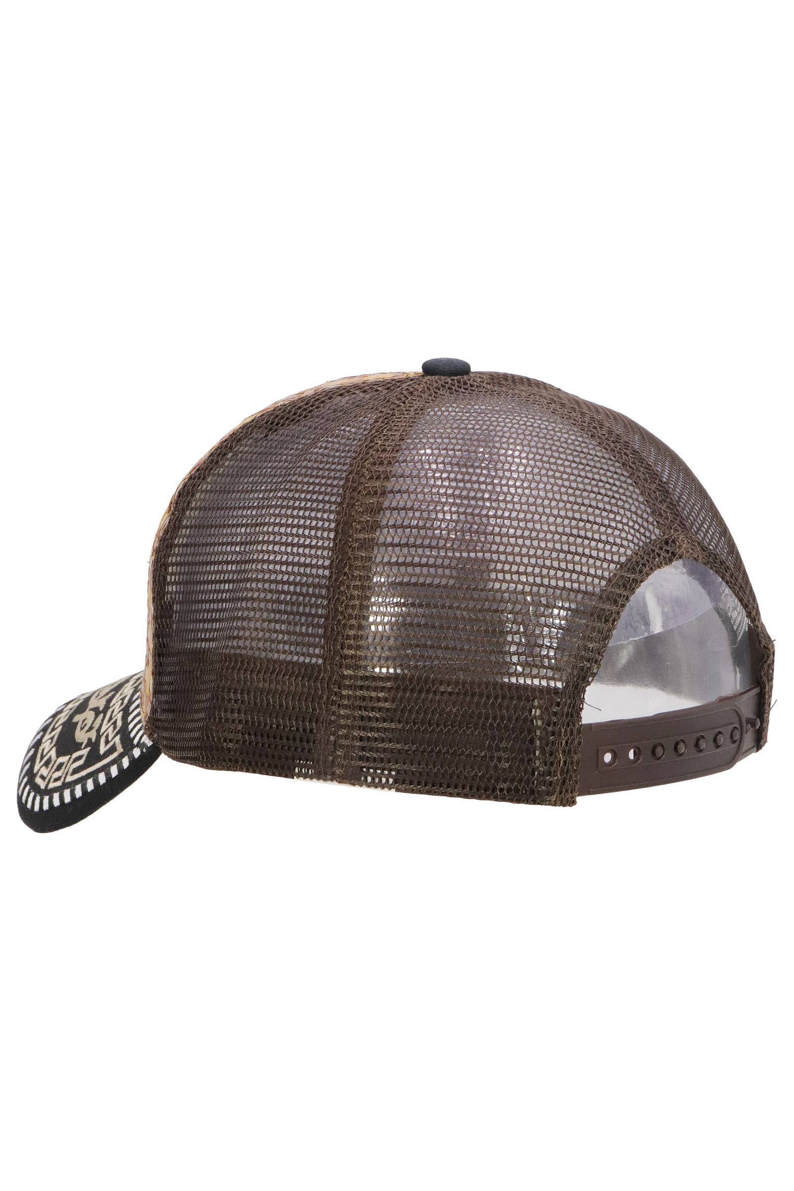 Cap Zone - Wholesale Trucker Hat - Unisex - M Gold Emblem Charra Straw Trucker Hat5