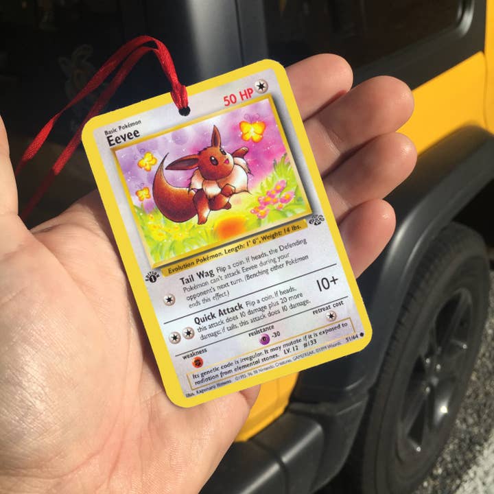 Lucky Mfg. Co. - Wholesale Car Freshener - Unisex - Eevee Pokemon Card Air Freshener