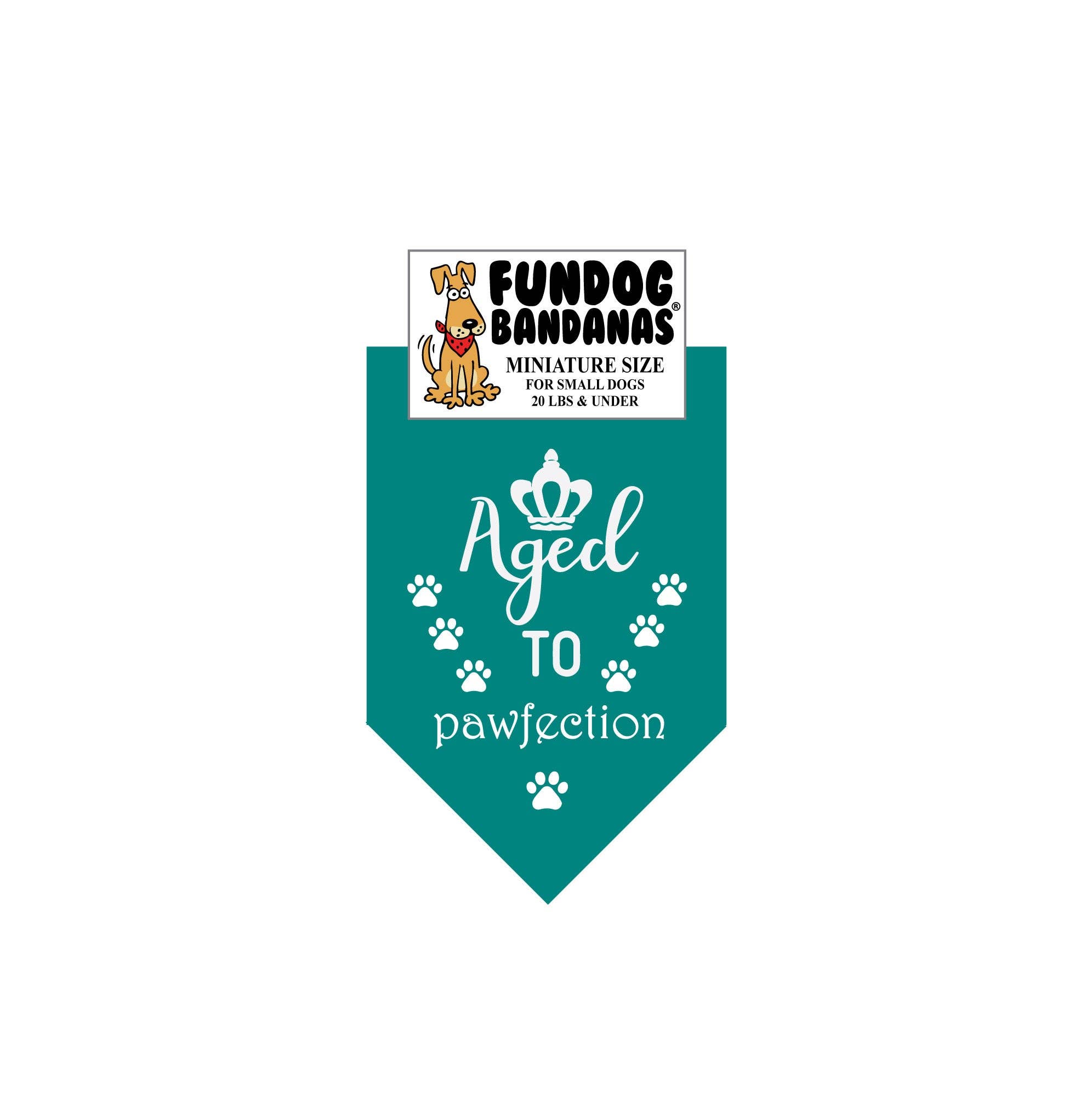 Assorted Colors 5 Pack - Aged to Pawfection Dog Bandanas for wholesale on Faire5