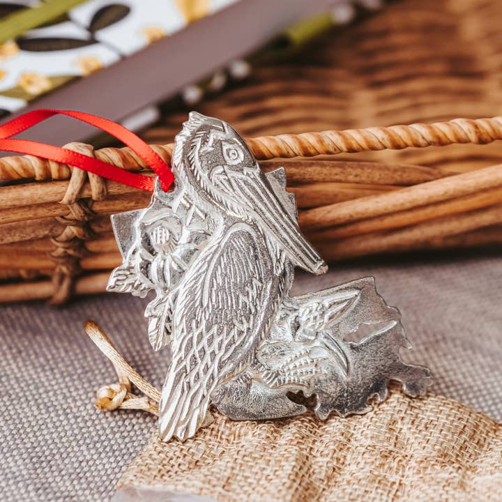 House of Morgan Pewter - Wholesale Ornament Set - Louisiana Ornament - Pelican - Alligator - Fleur De Lis15
