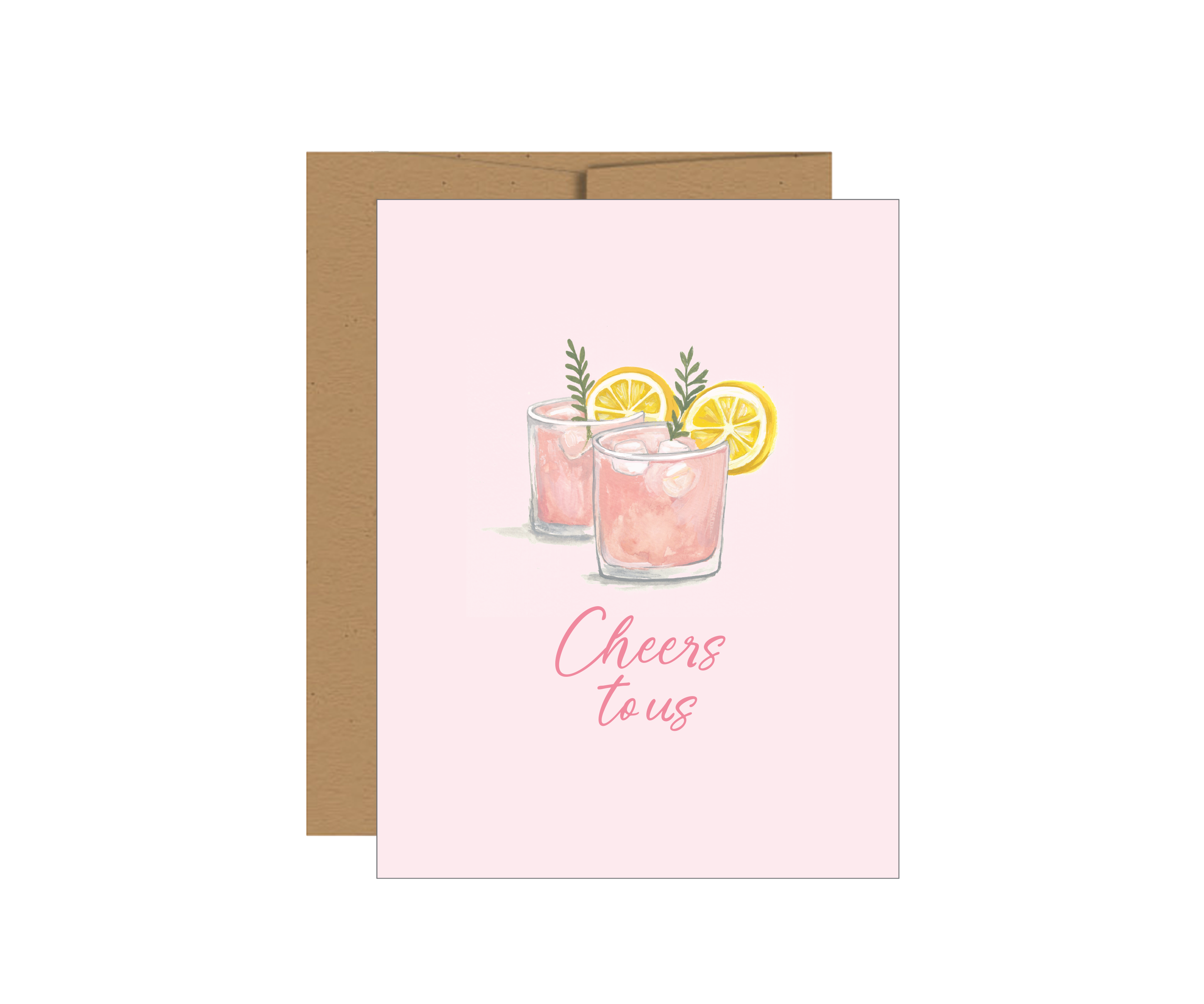 Jessica Frasz Studio - Vendita all'ingrosso Biglietti per San Valentino - Biglietto di auguri per il giorno di San Valentino Cheers to Us0