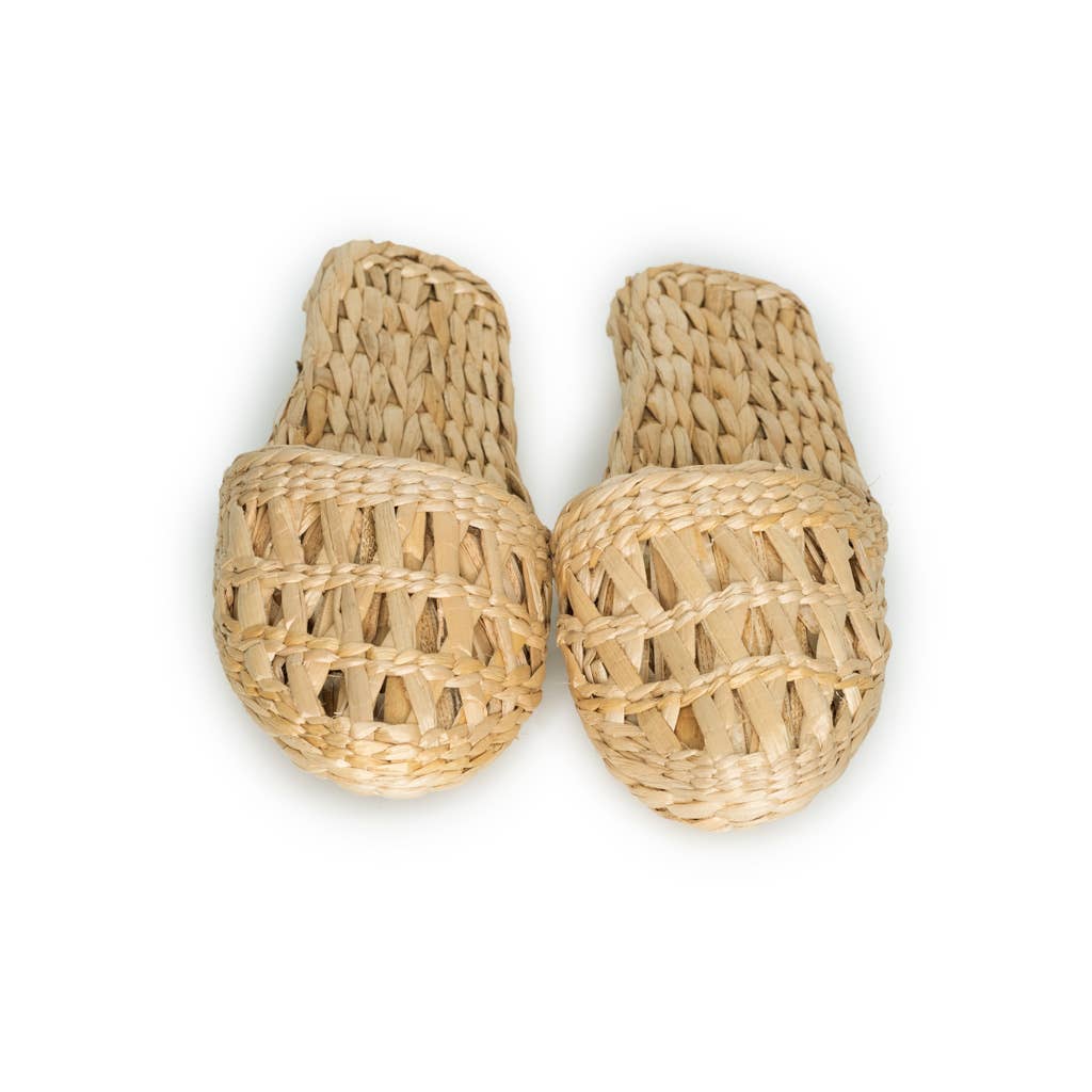 EcoFreax – wholesale Slippers – Women's – Women slippers handmade woven natural straw2