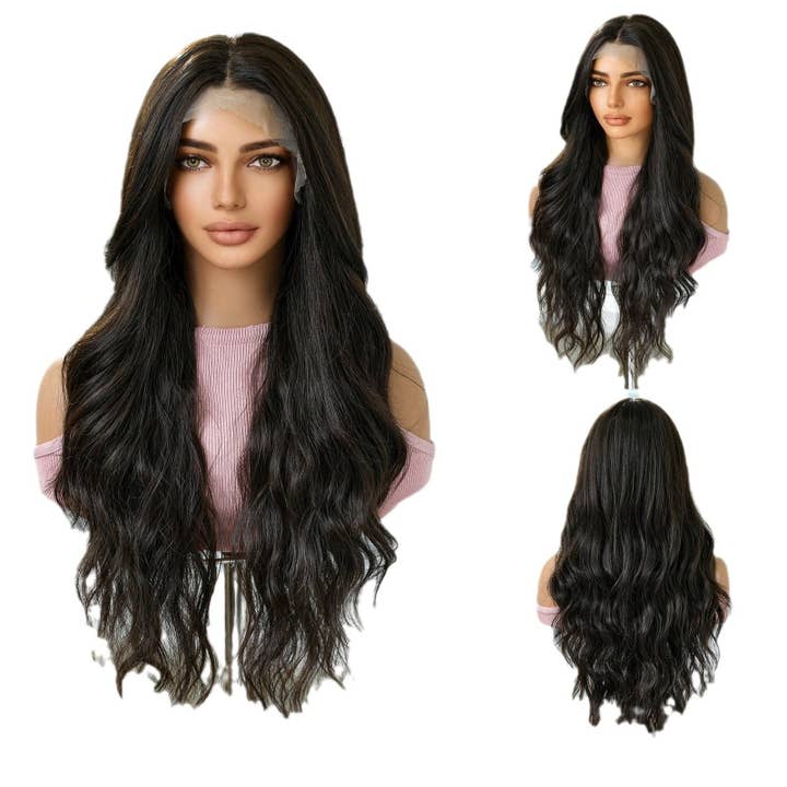 13X6 Lace Front Wig Blonde Balayage Long Curly Hair for wholesale by kycozy