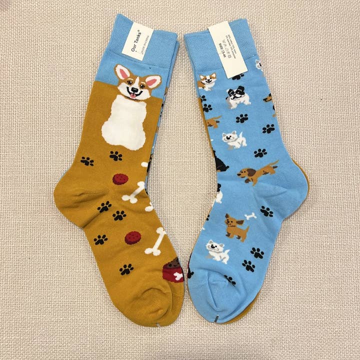 Tourtiwi - Wholesale Socks - Women's - AB Version Cartoon Animal & Fruit Pattern Crew Socks14