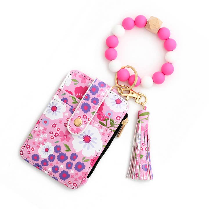 ACCITY - Wholesale Keychain Bracelet - NEW ARRIVAL BRACELET FLORAL KEYCHAIN_CWMM12951