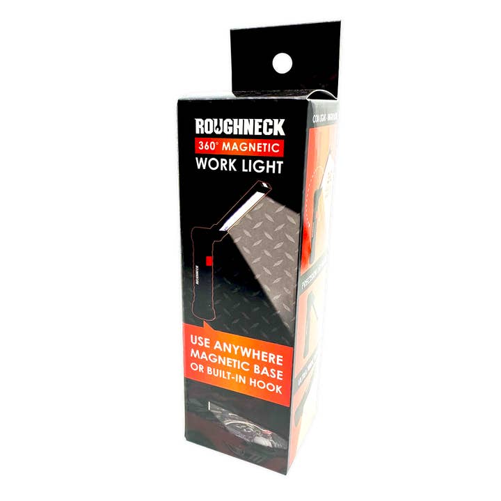 Novelty Brands - Wholesale Flashlight - Roughneck 360° Adjustable Magnetic LED Work Light- 4/Display1
