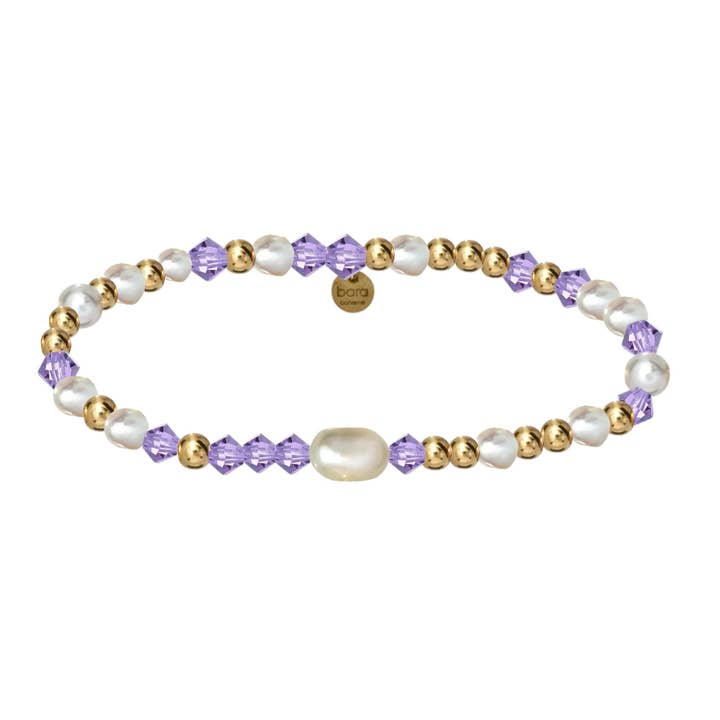 bara boheme - Wholesale Beaded Bracelet - DOLLY | Stretchy Anti-Tarnish Gold Filled & Pearls Bracelet