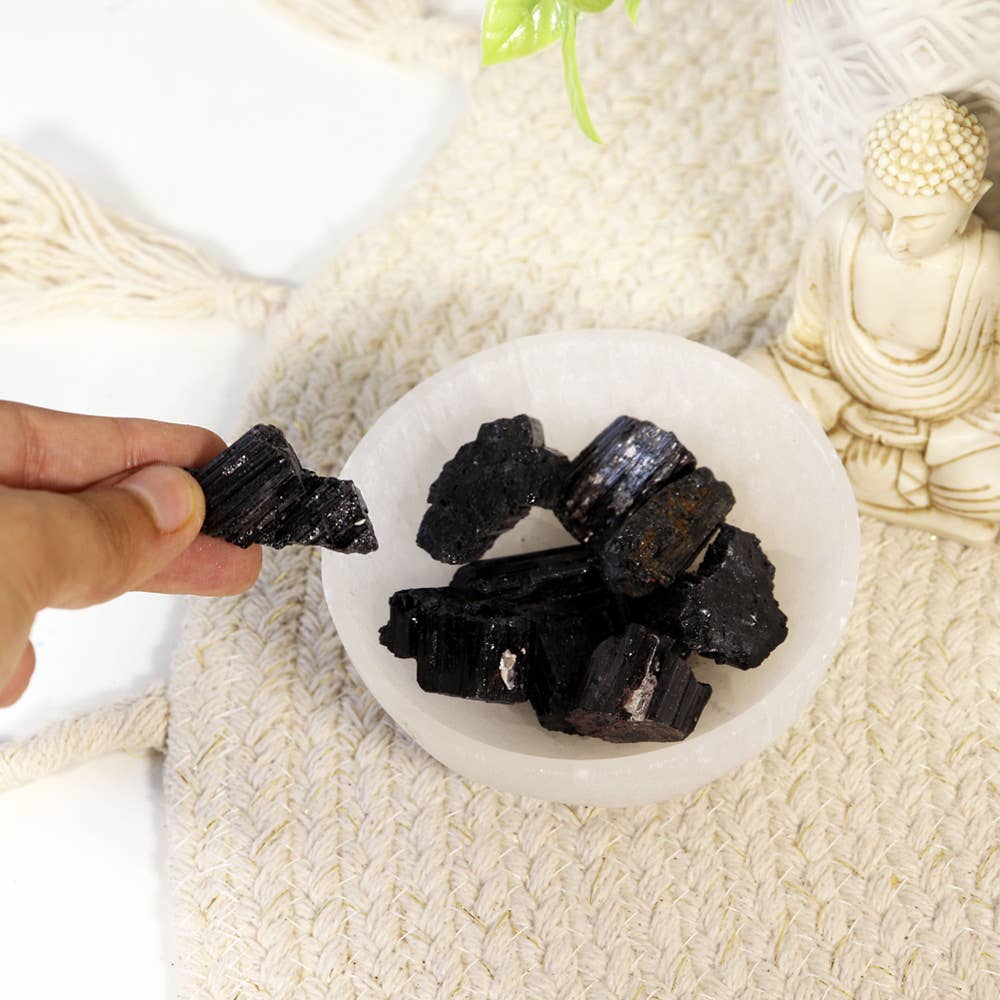 Natures Artifacts Inc - Wholesale Spiritual Stone/Crystal - Black Tourmaline (Pack of 10) | Black Tourmaline Gemstones1