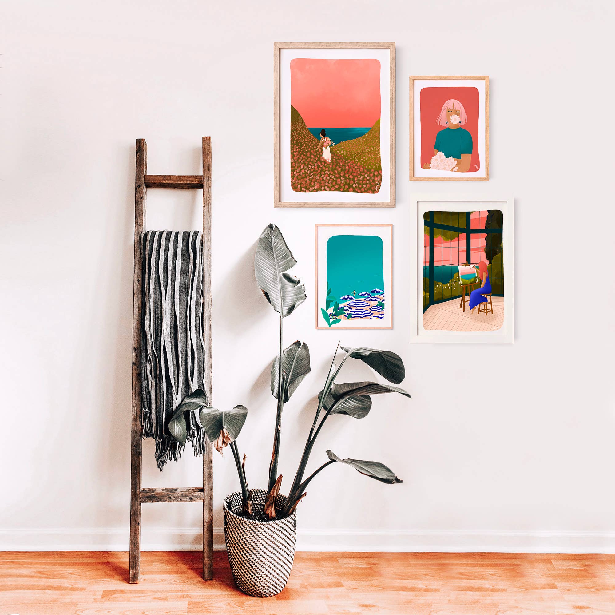 Jade Piol - Vendita all'ingrosso Poster - Spiaggia italiana - Poster dai colori caldi e vivaci2