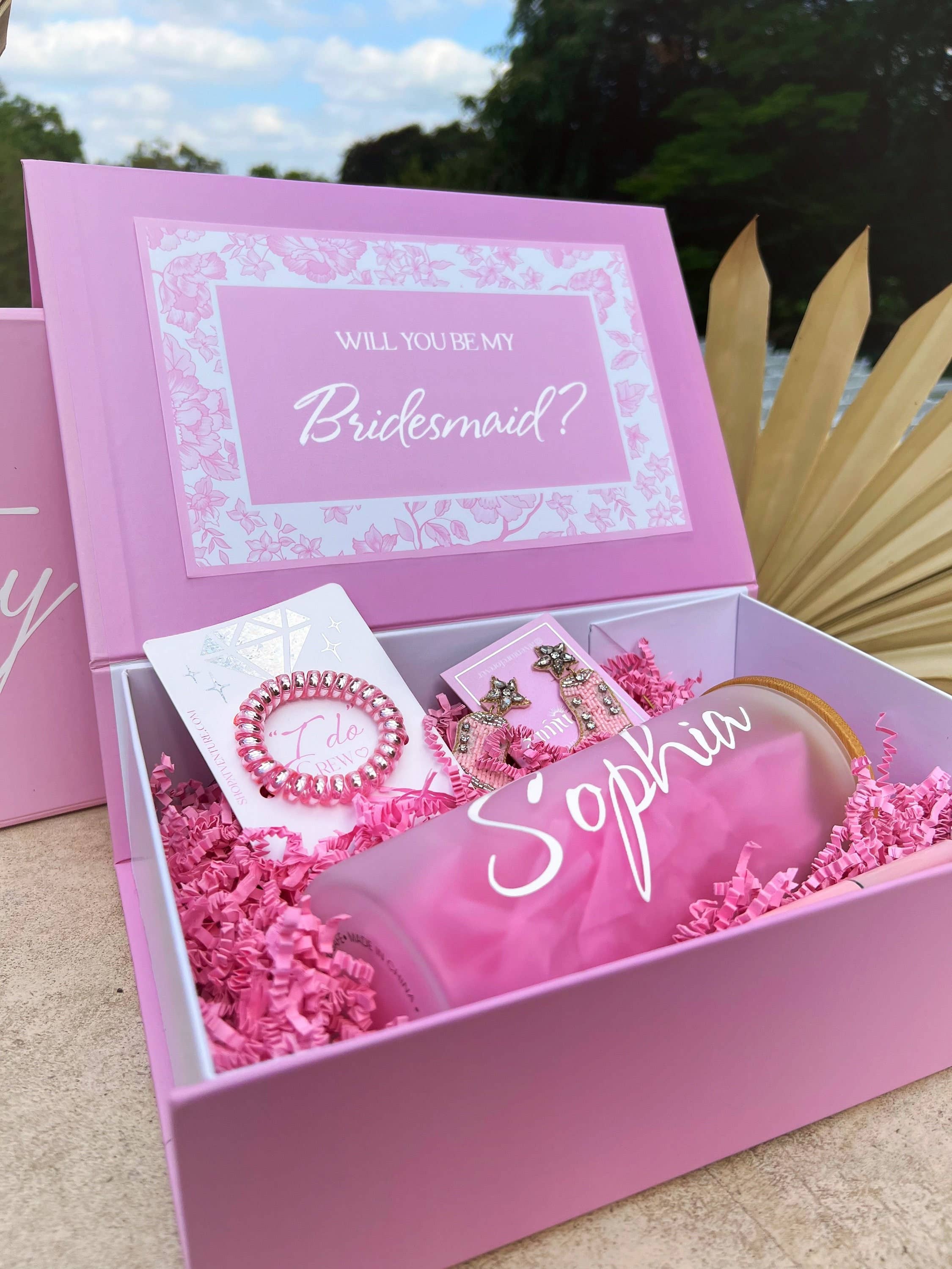 Atventure - Wholesale Gift Bag - Blush Pink Bridesmaid Proposal Box