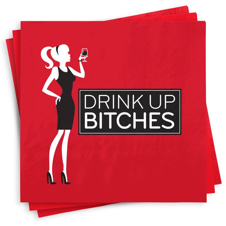 Chris’s Stuff Inc. - Wholesale Disposable Napkin - Drink Up Bitches Napkins