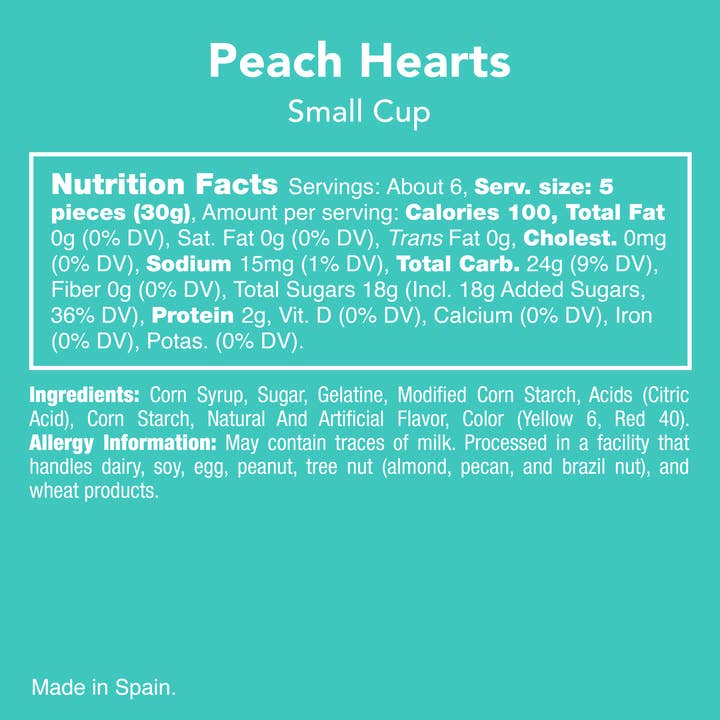Candy Club - Wholesale Gummy - Peach Hearts4
