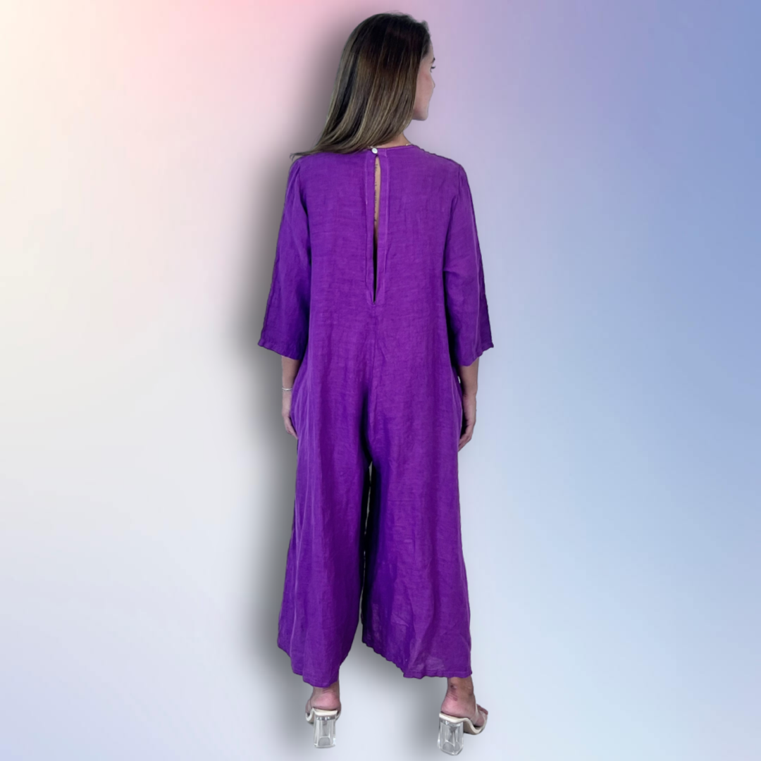 Linen & More - Vente Robe – femme - REF 2952 COMBINAISON À MANCHES EN 100 % LIN7