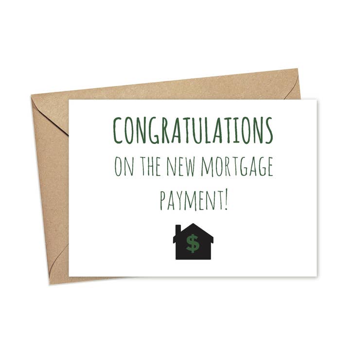 Lost In Lettering - Wholesale Congratulations Card - Congratulations on the New Mortgage Payment | A2