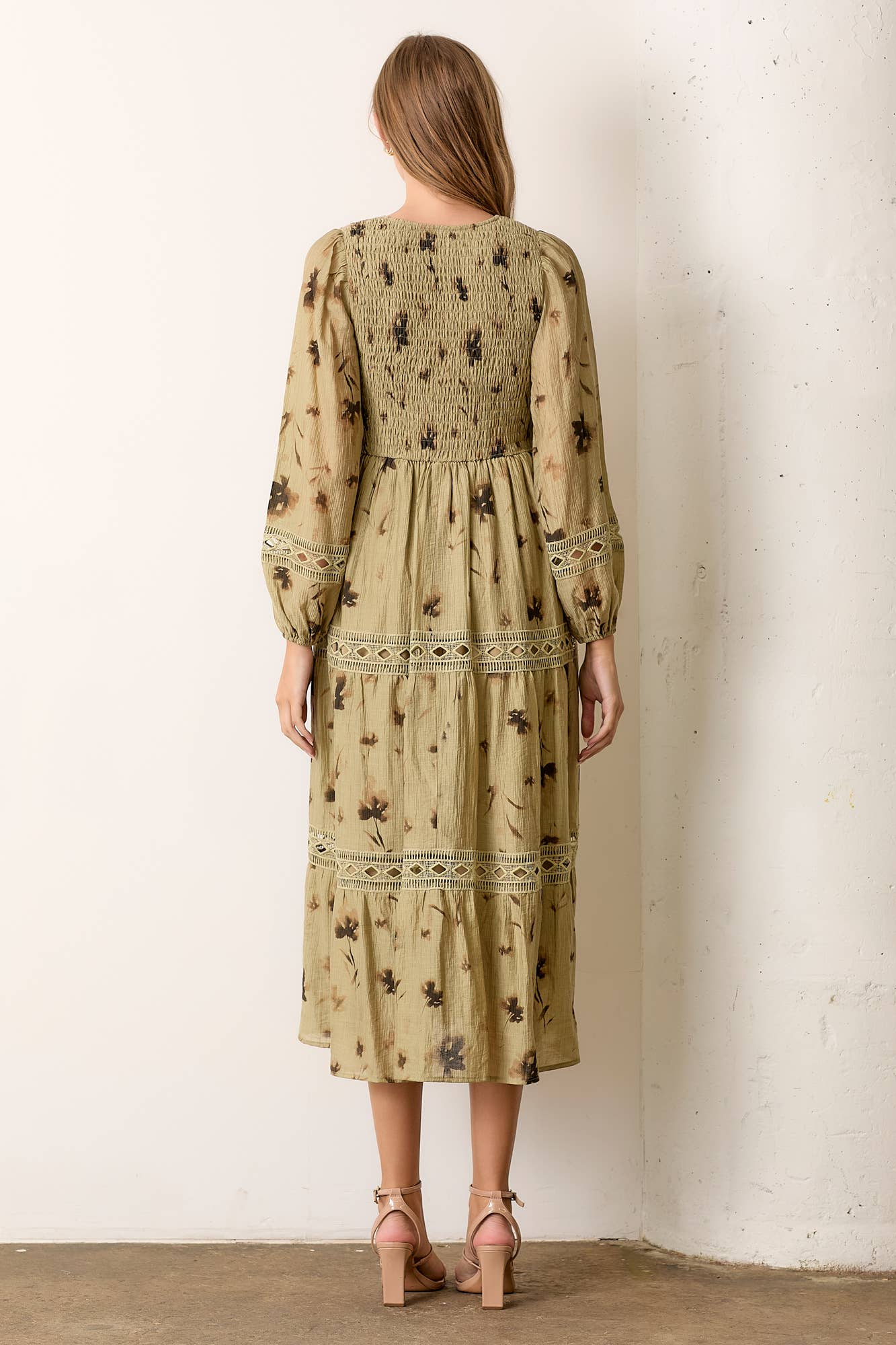 Polagram by Wellmade USA - Wholesale Dress - Women's - PRINTED WOVEN MAXI DRESS4