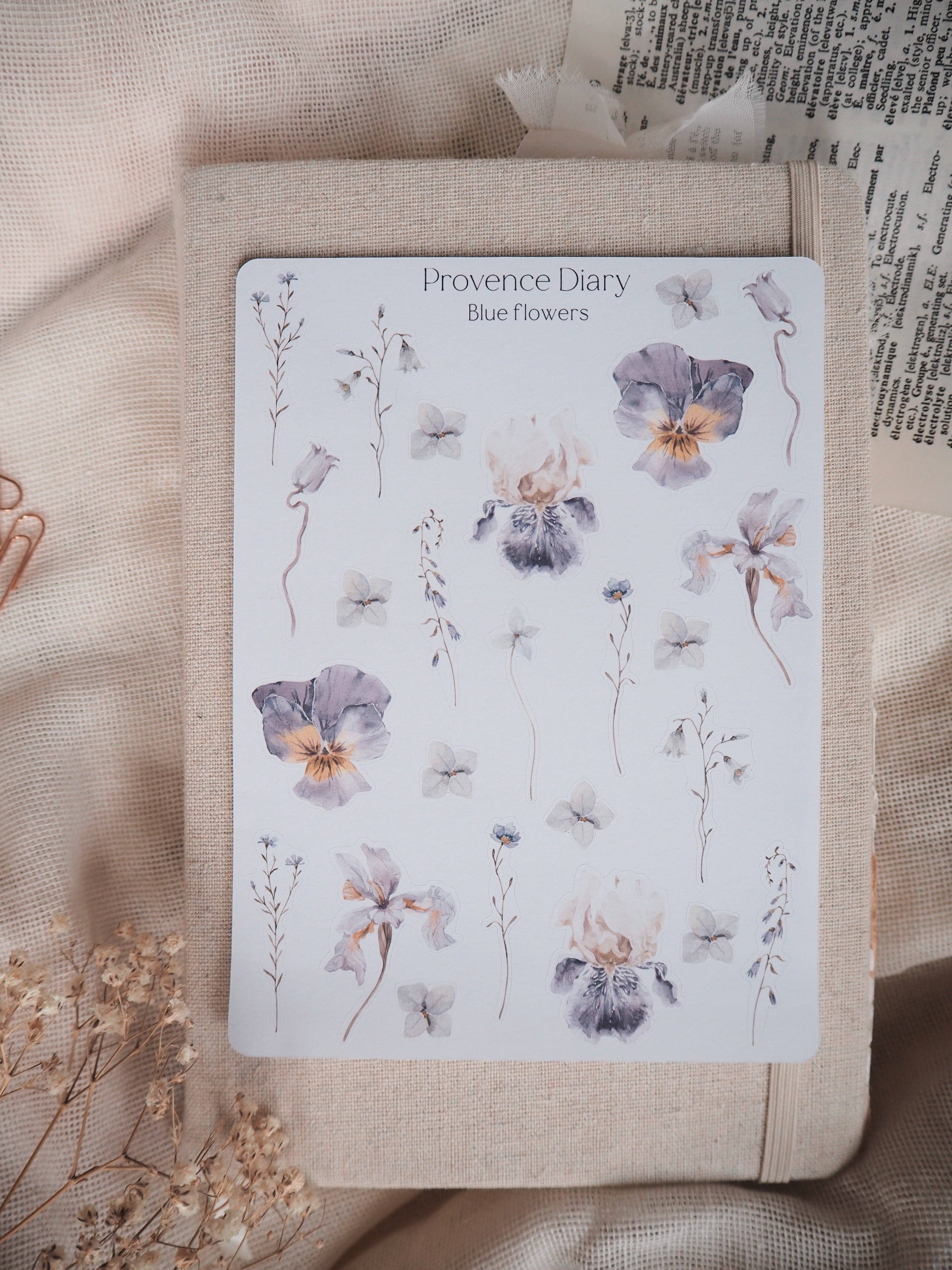 Chapteries - Wholesale Sticker - Sticker sheet - Blue flower1