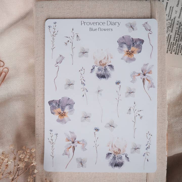 Chapteries - Wholesale Sticker - Sticker sheet - Blue flower1