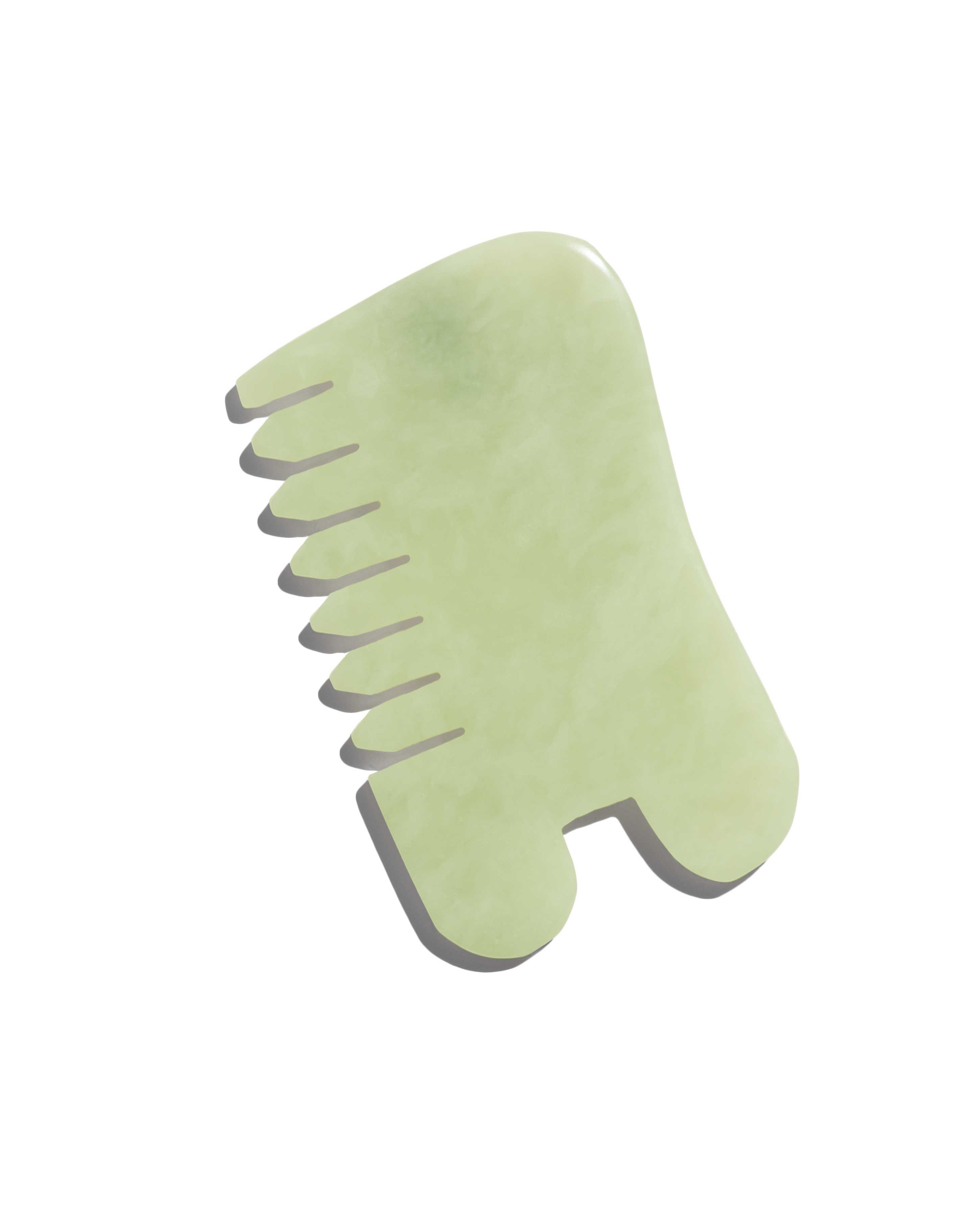 Earth Harbor Naturals - Wholesale Gua Sha tool - Jade Massage Comb + Gua Sha: Head + Scalp + Face + Body
