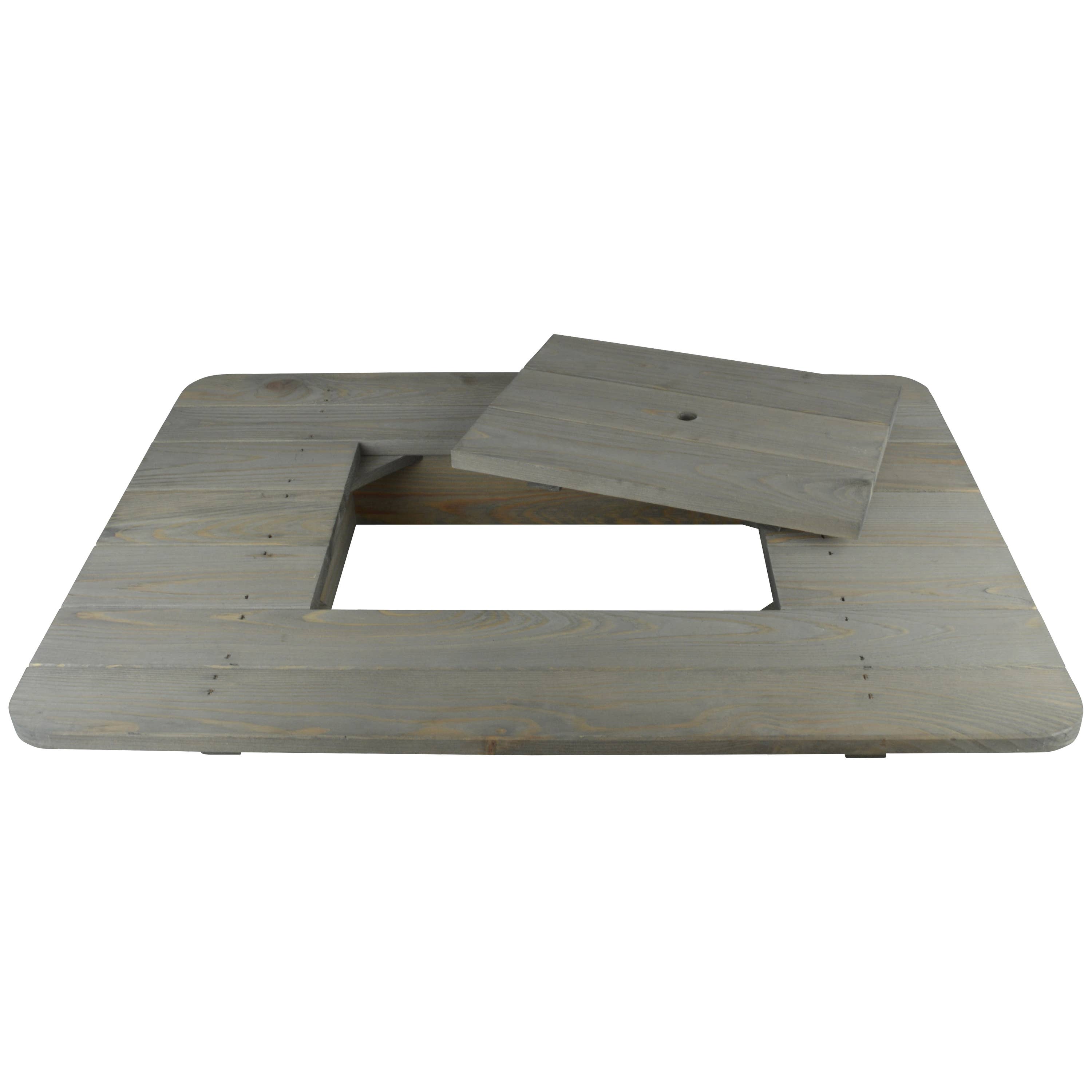 Esschert Design USA - Wholesale Beer/Wine Caddy - Beer Crate Table Top, Gray, Wood0