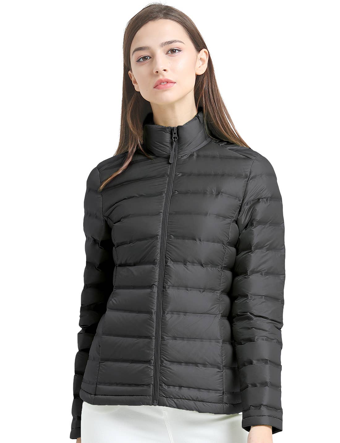 Qing Dao Lai Si Ma Te Fang Zhi You Xian Gong Si – Engroshandel Puffer jacket - Dame – Pakkbar pufferjakke til kvinder Dunfrakke Vandtæt13