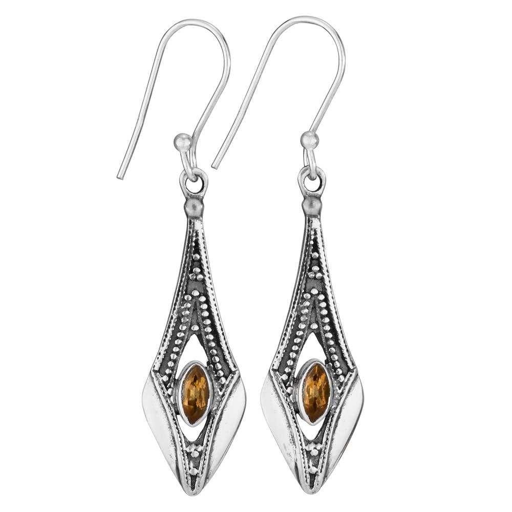 tiger mountain sterling silver earrings