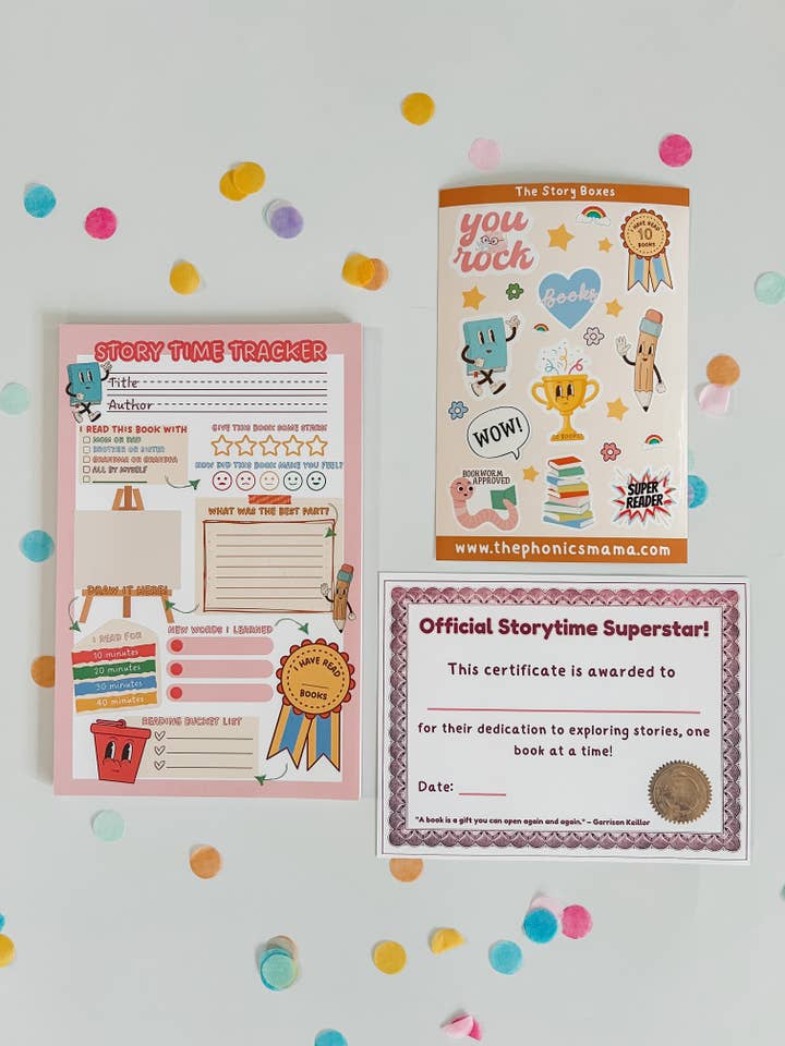 Story Time Tracker – Reading Log & Reward Chart for Kids for wholesale by Story Boxes