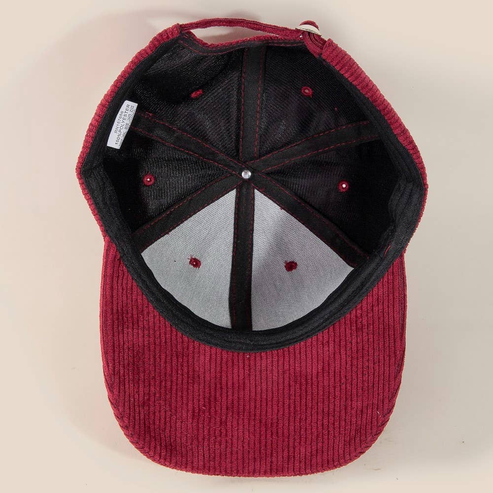 Anarchy Street - Wholesale Baseball Cap - Women's - Solid Tone Corduroy Trucker Hat6