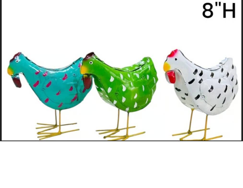 Rustic Farm – Großhandel Dekofigur – 34-845-Mini-Hennen, verschiedene Farben0