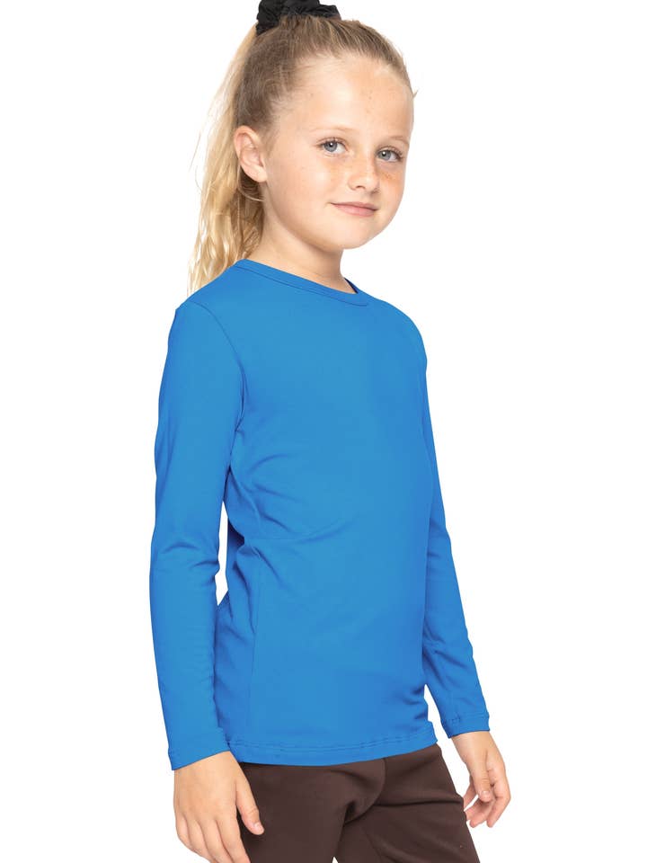 Ungpige Oh So Soft Langærmet Rundhalset Top Med Print for engroshandel hos Stretch Is Comfort