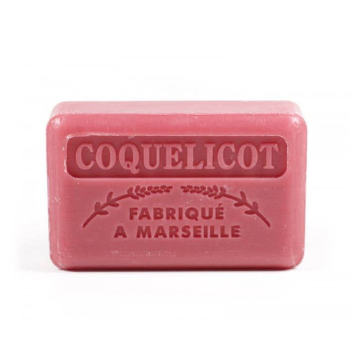 Au Savon de Marseille - Wholesale Bar Soap - Poppy - French soap with organic shea butter 125g