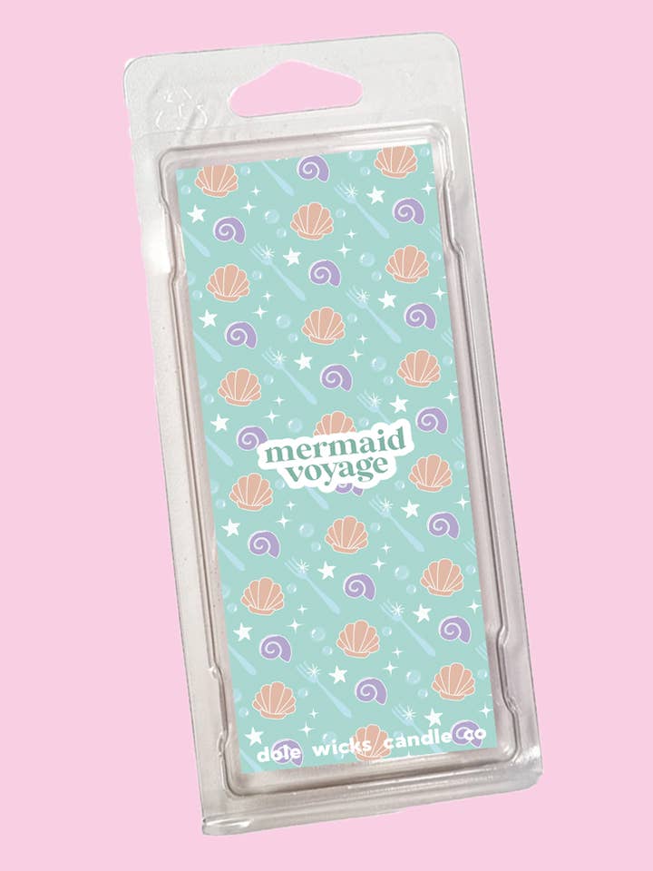 Mermaid Voyage Magically Inspired Theme Park Wax Melt Bar for wholesale by Dole Wicks Candle Company