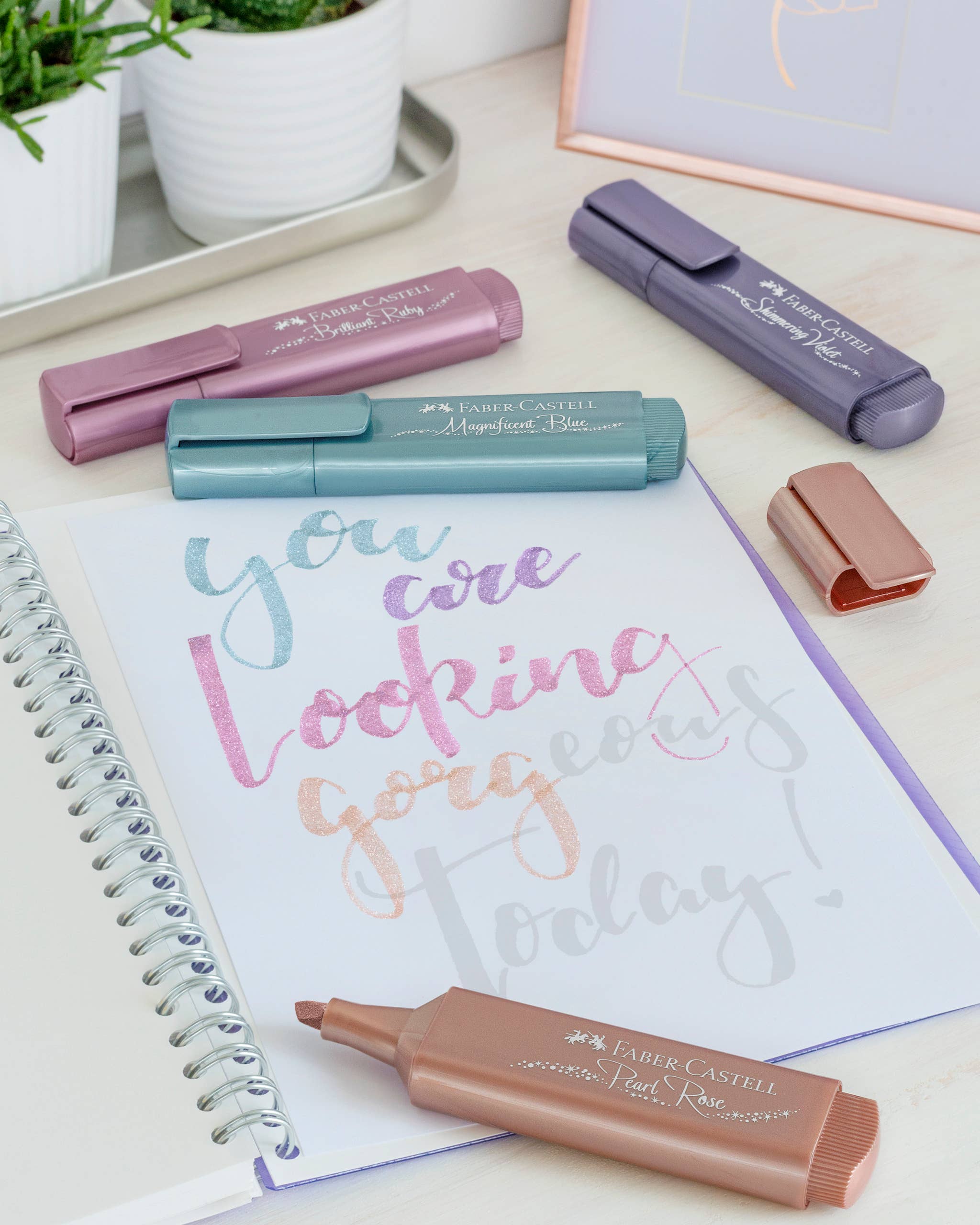 West Design Products UK - Wholesale Marker - Faber-Castell Creative Studio Metallic Textliner x 4 - Set B3