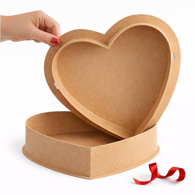 Factory Direct Craft - Vente Boîtes décoratives - Boîte à bonbons en papier mâché en forme de cœur de Saint-Valentin - 30 cm x 30 cm1