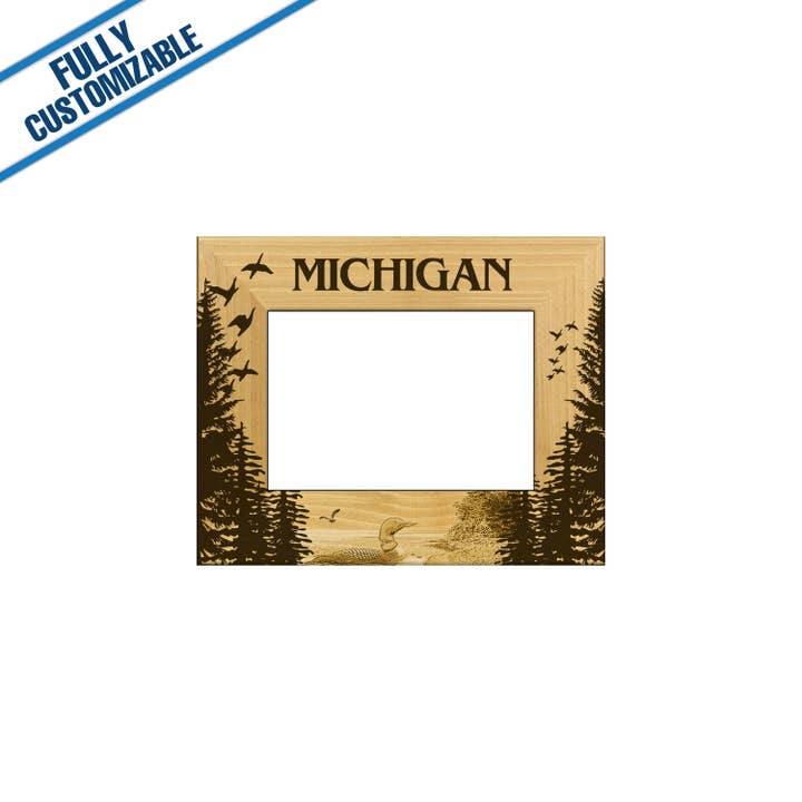 GiftWorksPlus - Wholesale Picture Frame - Engraved Alderwood Frame - Fully Customizable