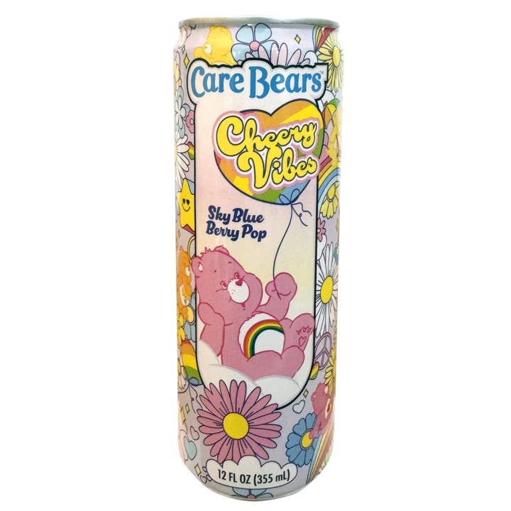 Care Bears Cheery Vibes Blue Raspberry Pop 12ct (12oz) for wholesale by Pops Distro Inc