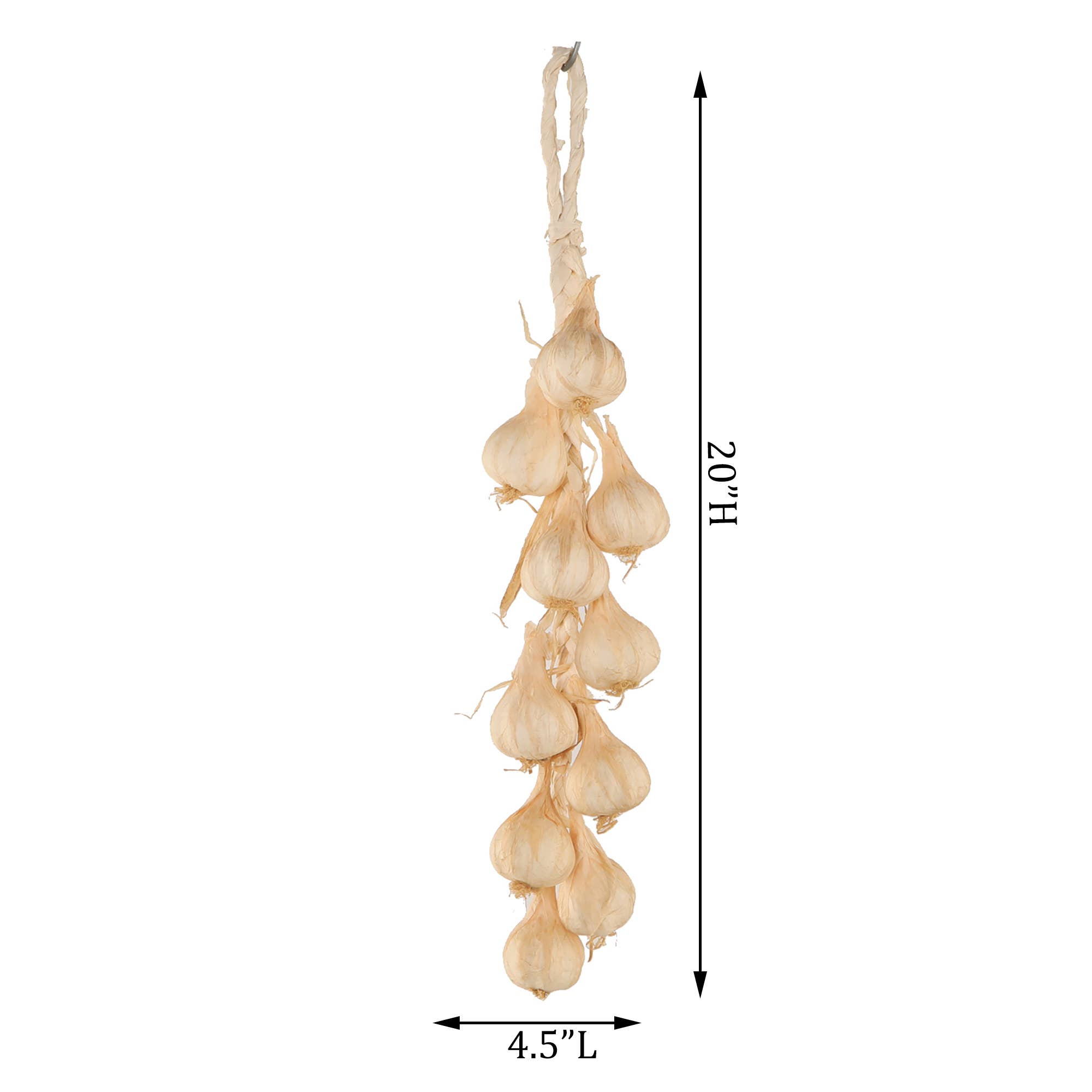 Flora Bunda Inc - Wholesale Decorative Tabletop Object - Faux Garlic Braid Hanging Décor1