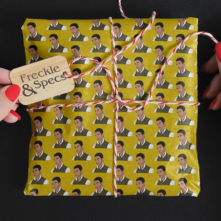 Bridgerton Gift Wrap for wholesale by Freckle and Specs