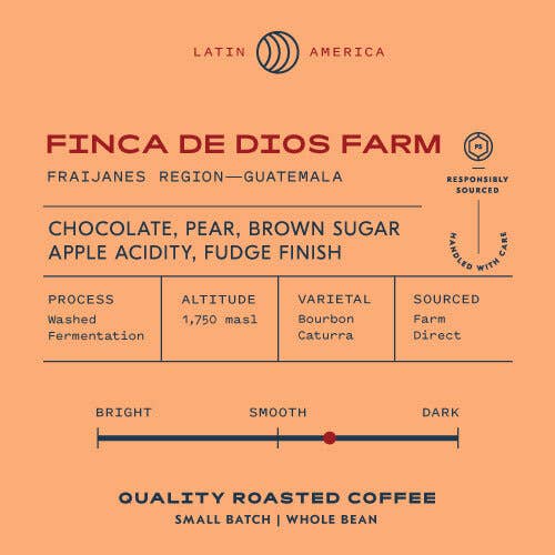 Fince de Dios, 5lb for wholesale by Penstock Coffee Roasters