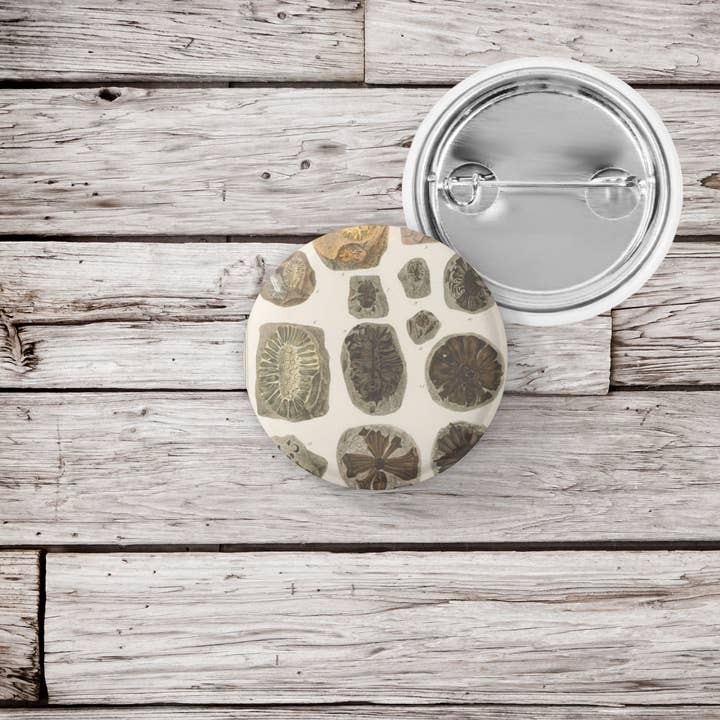 NatureCuts - Wholesale Lapel Pin/Button - Fossil Pin Button, Fossil Keychain, Fossil Magnet