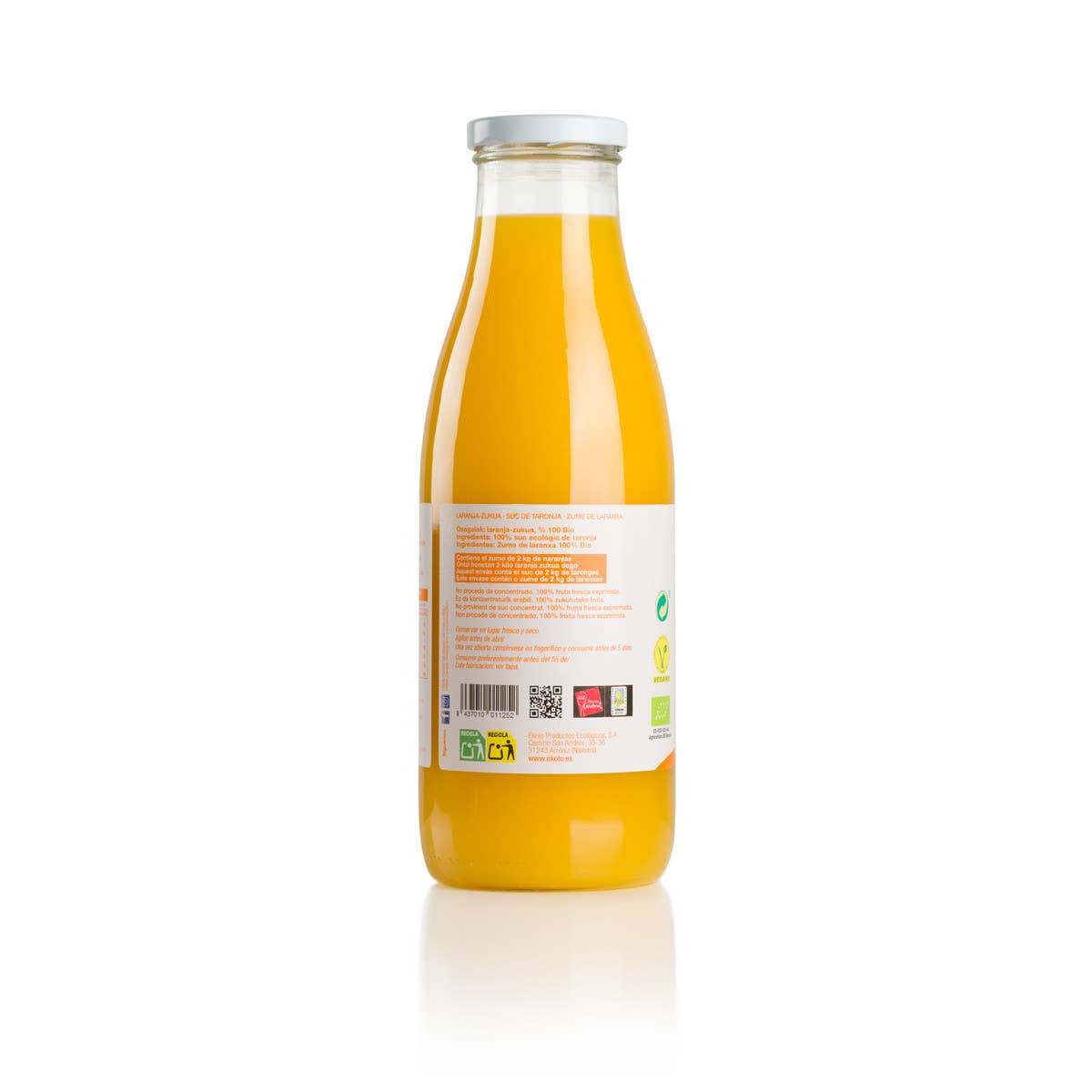 ekolo – Engroshandel Frugtjuice – Økologisk appelsinjuice, 100 % friskpresset, 6 stk. x 750 ml5