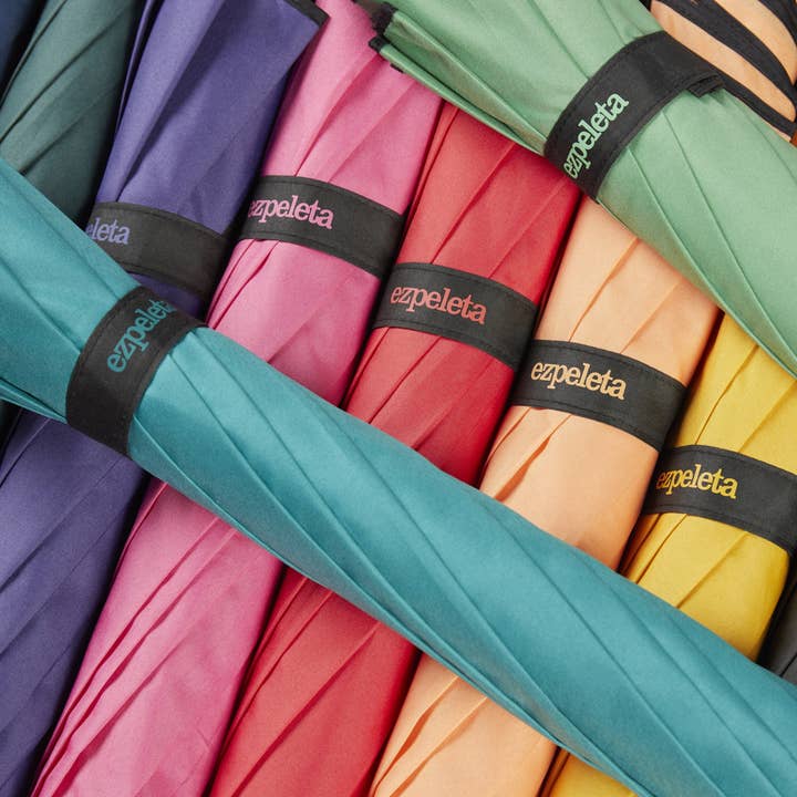 Ezpeleta - Wholesale Paraplu - Uniseks - Ezpeleta Basic automatische paraplu met gerecyclede stof in effen kleuren