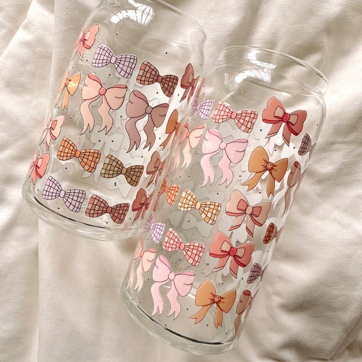amarieacreates - Wholesale Drinking Glass/Cup - Coquette Vibes Glass Cup