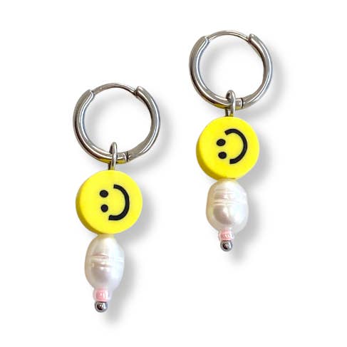 Smiley earrings - Silver for wholesale by TOMMASINI