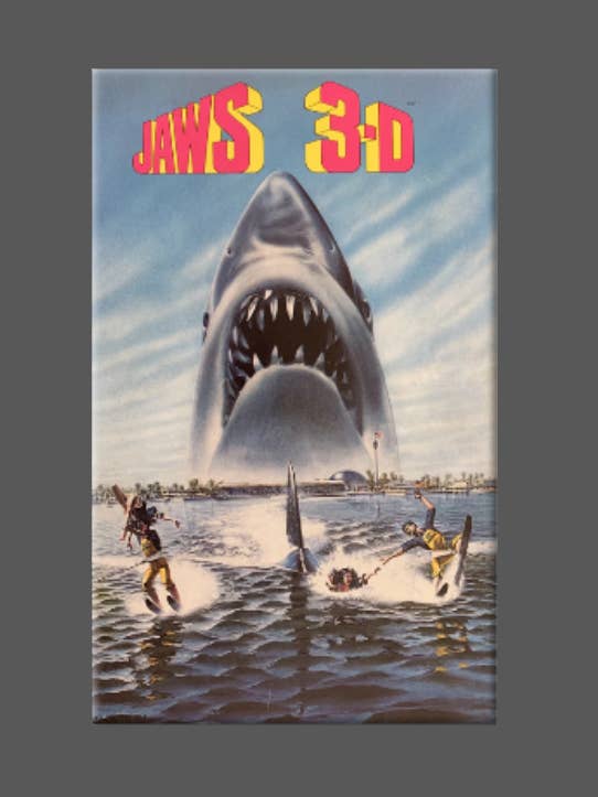 JAWS 3D, Magnet, Button, Mirror for wholesale by Ba Ba Buttons